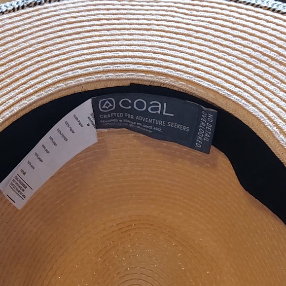 Coal Brand Off White Summer Hat Made of 100% Paper - Picture 3 of 8